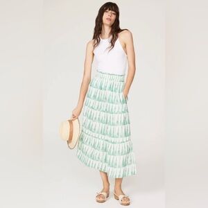 NWT: Marine layer Corrine Max Skirt in Geo Triangle